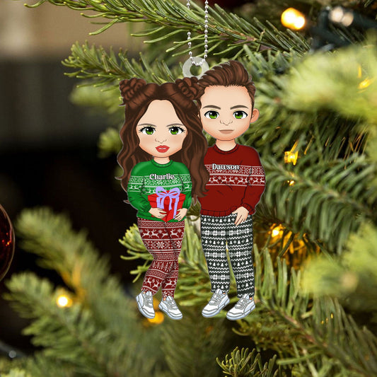 Personalized Acrylic Couple Ornament CF261 - 19Gifts