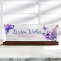 Personalized Acrylic Desk Name Plate, Custom Name Plate Acrylic For Desk TD81-26 - 19Gifts