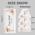 Personalized Acrylic Floral Desk Name Plate, Office Name Plate for Desk TD81 -4 - 19Gifts