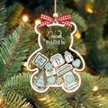 Personalized Baby 1st Christmas Ornament, Baby's First Christmas Ornament 2024, 4D Shake Baby Ornament CF329 - 19Gifts
