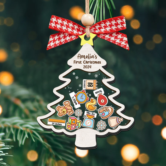Personalized Baby 1st Shaker Christmas Ornament, New Shaker Baby Ornament CF205 - 19Gifts