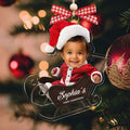 Personalized Baby Photo Acrylic Ornament - Custom Baby's First Christmas Keepsake CF539 - 19Gifts