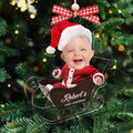 Personalized Baby Photo Acrylic Ornament - Custom Baby's First Christmas Keepsake CF539 - 19Gifts