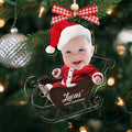 Personalized Baby Photo Acrylic Ornament - Custom Baby's First Christmas Keepsake CF539 - 19Gifts