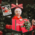 Personalized Baby Photo Christmas Ornaments, Newborn Gift 2D Acrylic Ornament CF646 - 19Gifts