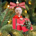 Personalized Baby Photo Christmas Ornaments, Newborn Gift 2D Acrylic Ornament CF646 - 19Gifts
