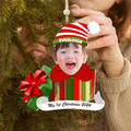 Personalized Baby Photo First Christmas Gift Ornament, Adorable Newborn Baby Ornament CF542 - 19Gifts
