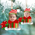 Personalized Baby Photo First Christmas Gift Ornament, Adorable Newborn Baby Ornament CF542 - 19Gifts