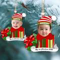 Personalized Baby Photo First Christmas Gift Ornament, Adorable Newborn Baby Ornament CF542 - 19Gifts
