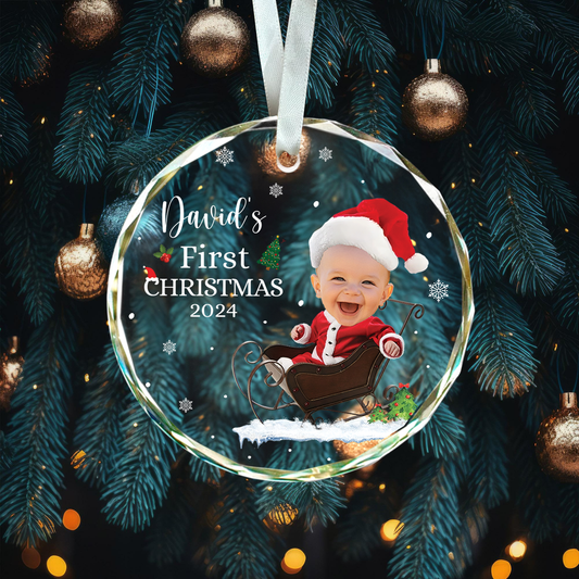 Personalized Baby's First Christmas Ornament 2024 GX06-70 - 19Gifts