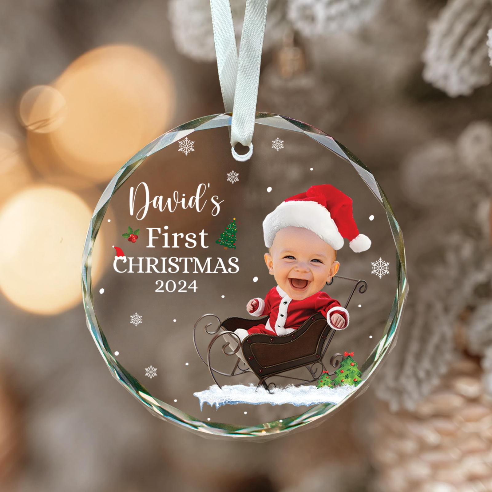 Personalized Baby's First Christmas Ornament 2024 GX06-70 - 19Gifts