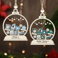 Personalized Baby's First Christmas Ornament, Shaker Ornament with Name CF45 - 19Gifts