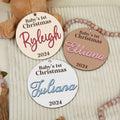 Personalized Babys First Christmas Ornament, Baby Announcement Stats Ornament CF605 - 19Gifts