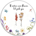 Personalized Birth Flowers Ceramic Ornament, If Friends Were Flowers I'd Pick You Ornament, Christmas Gift For Sisters Besties Friends, Custom Sisters Ornaments 2024 CX04-66 - 19Gifts