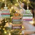 Personalized Book Lover Christmas Ornament, Book Club Ornament, Bookish Ornament CF102 - 19Gifts