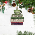 Personalized Book Lover Christmas Ornament, Book Club Ornament, Bookish Ornament CF102 - 19Gifts
