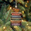 Personalized Book Lover Christmas Ornament, Book Club Ornament, Bookish Ornament CF102 - 19Gifts