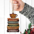 Personalized Book Lover Christmas Ornament, Book Club Ornament, Bookish Ornament CF102 - 19Gifts