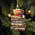 Personalized Book Lover Ornament, Book Club Christmas Ornament, Bookish Ornament CF101 - 19Gifts