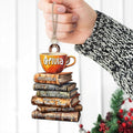Personalized Book Lover Ornament, Book Club Christmas Ornament, Bookish Ornament CF101 - 19Gifts