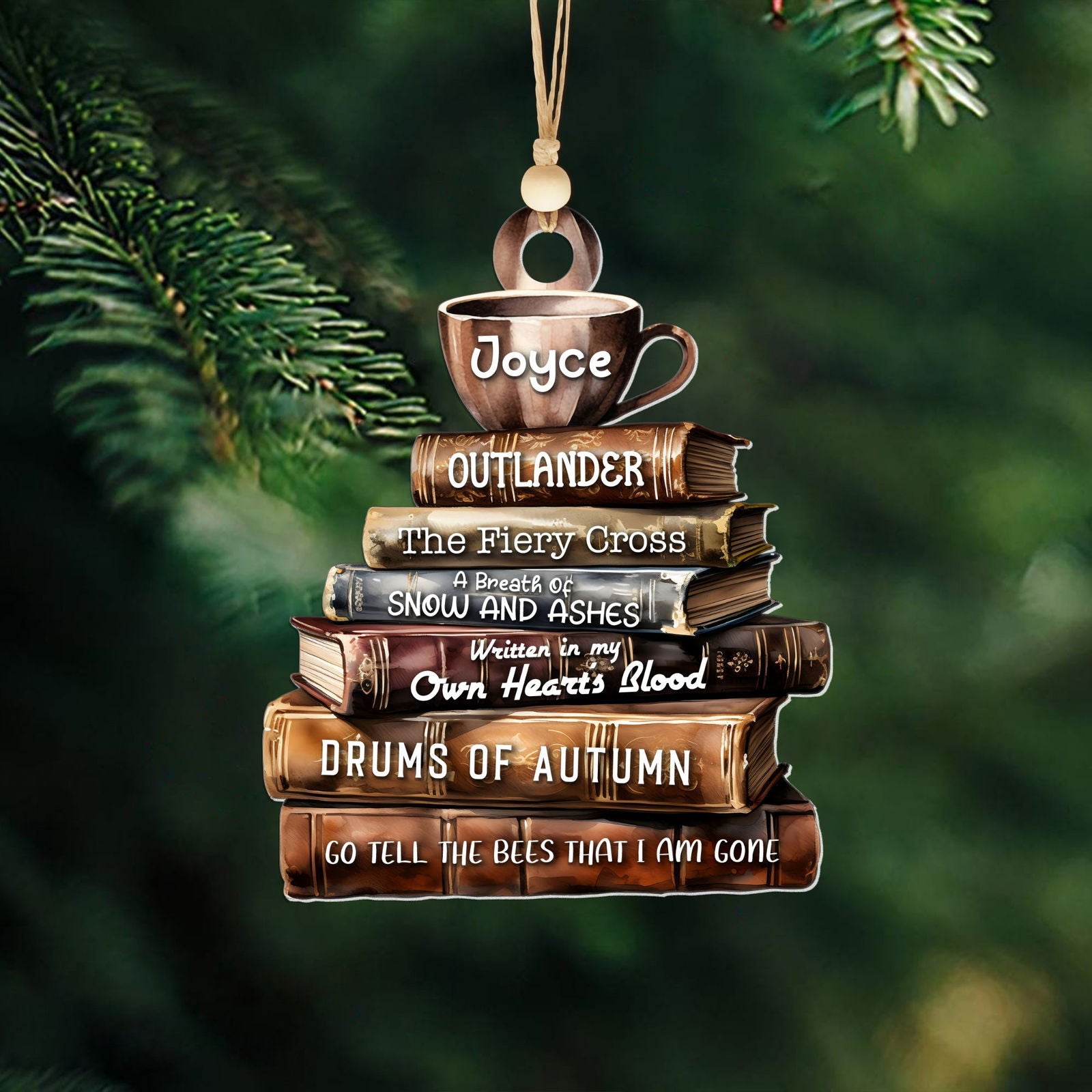 Personalized Book Lover Ornament, Book Club Christmas Ornament, Bookish Ornament CF101 - 19Gifts