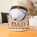 Personalized Cap Holder, Wooden Hat Holder, Gift for Dad and Grandpa, Hat Organizer HH03 - 19Gifts