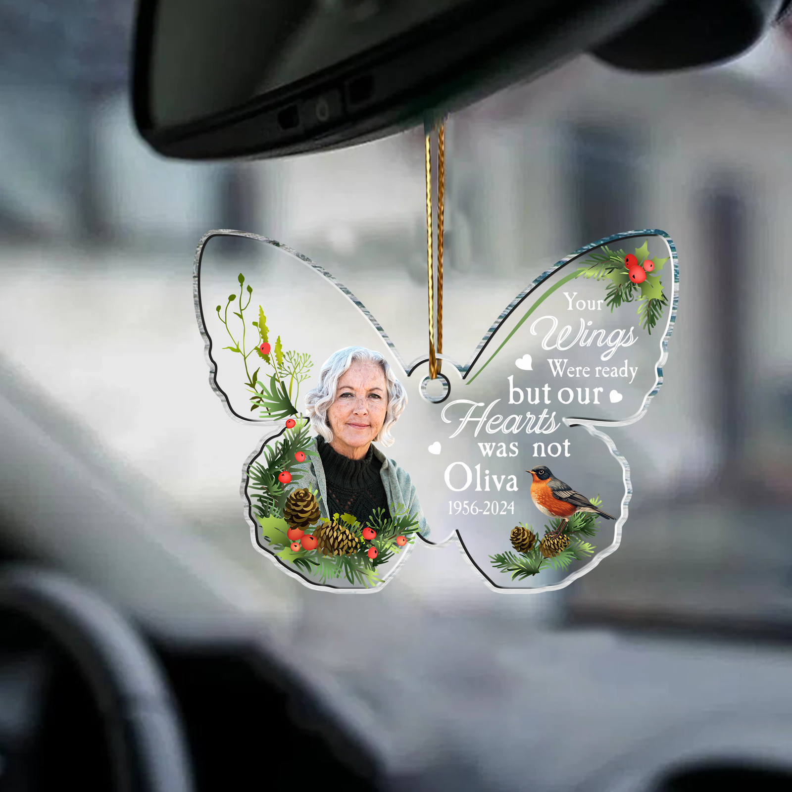 Personalized Car Hanging Ornament with Photo, CF188 - 19Gifts