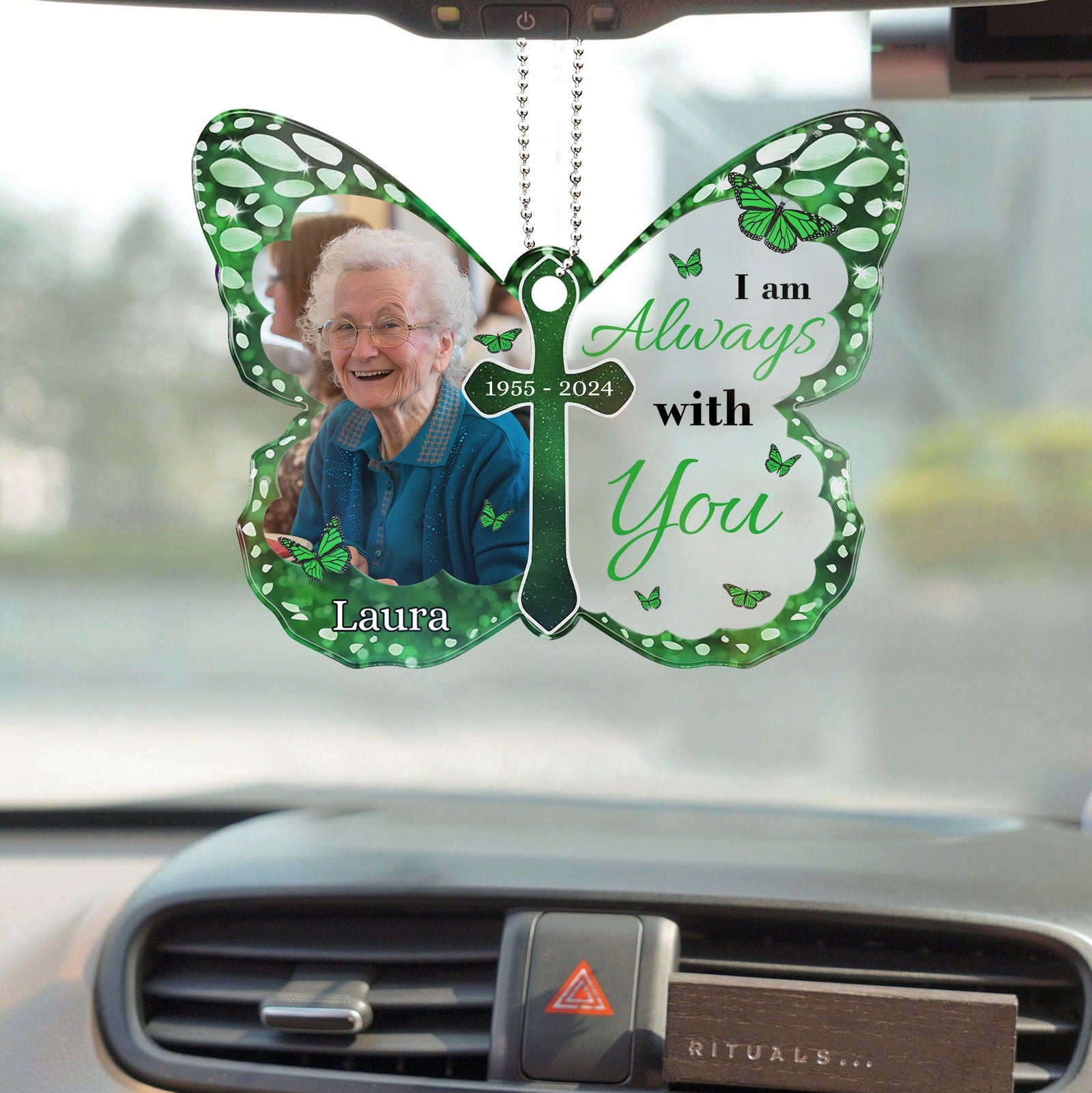 Personalized Car Hanging Ornament with Photo, CF266 - 19Gifts
