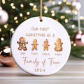 Personalized Ceramic Family Ornament, Family Christmas CX02-21 - 19Gifts