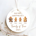 Personalized Ceramic Family Ornament, Family Christmas CX02-21 - 19Gifts