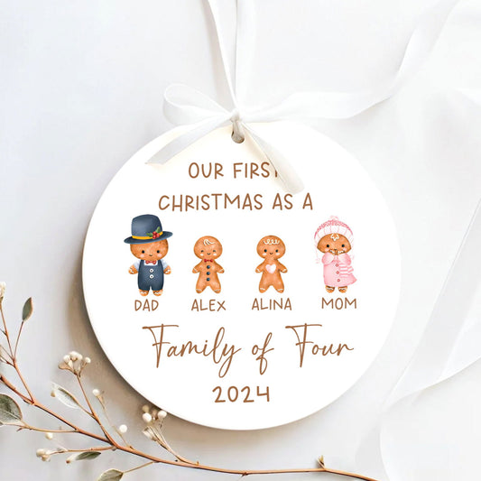 Personalized Ceramic Family Ornament, Family Keepsake CX02-23 - 19Gifts