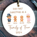 Personalized Ceramic Family Ornament, Family Keepsake CX02-23 - 19Gifts