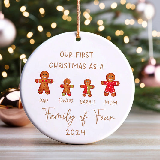 Personalized Ceramic Family Ornament, Family Keepsake CX02-24 - 19Gifts