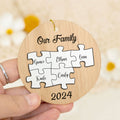 Personalized Ceramic Family Ornament, Puzzle Ornament, Pieces of our Family CX02-31 - 19Gifts