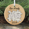 Personalized Ceramic Family Ornament, Puzzle Ornament, Pieces of our Family CX02-31 - 19Gifts