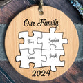 Personalized Ceramic Family Ornament, Puzzle Ornament, Pieces of our Family CX02-31 - 19Gifts