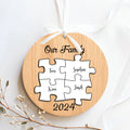 Personalized Ceramic Family Ornament, Puzzle Ornament, Pieces of our Family CX02-31 - 19Gifts