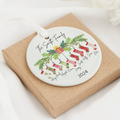 Personalized Ceramic Ornament Family Gift, Christmas Ornament 2024, CX04-100 - 19Gifts
