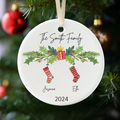 Personalized Ceramic Ornament Family Gift, Christmas Ornament 2024, CX04-100 - 19Gifts