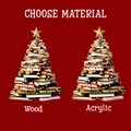 Personalized Christmas Book Tree Name Ornament, Book Lover Gift CF110 - 19Gifts