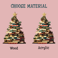 Personalized Christmas Book Tree Name Ornament, Book Lover Gift CF112 - 19Gifts