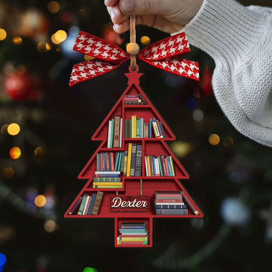 Personalized Christmas Book Tree Ornament, Book Lover Gifts, Bookworm Gifts CF158 - 19Gifts