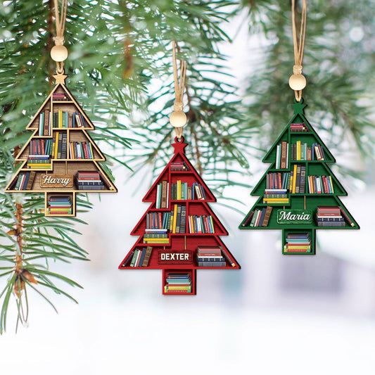 Personalized Christmas Book Tree Ornament, Book Lover Gifts, Bookworm Gifts CF158 - 19Gifts