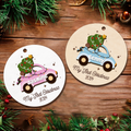 Personalized Christmas Car Baby Ornament, Wooden Baby First Christmas Ornament CF634 - 19Gifts