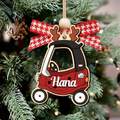 Personalized Christmas Cozy Coupe Baby Ornament, Wooden Baby Car Ornament CF626 - 19Gifts