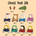 Personalized Christmas Cozy Coupe Baby Ornament, Wooden Baby Car Ornament CF626 - 19Gifts