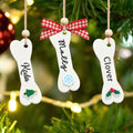 Personalized Christmas Dog Bone 2024 ornament, Personalized Pet ornaments CF28 - 19Gifts