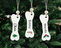 Personalized Christmas Dog Bone 2024 ornament, Personalized Pet ornaments CF28 - 19Gifts