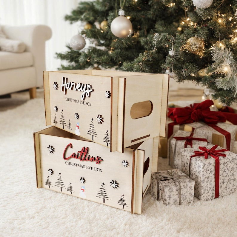 Personalized Christmas Eve Box, Christmas Eve Crate, EB01 - 19Gifts