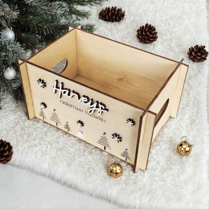 Personalized Christmas Eve Box, Christmas Eve Crate, EB01 - 19Gifts
